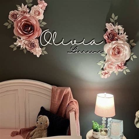 Customized Paper Flowers Paper Flowers Wall Decor Paper - Etsy