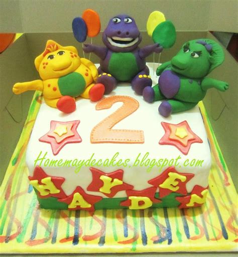 Home May'de Cakes: The Making: Barney and Friends Cake