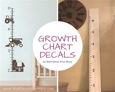 Check out of selection of growth chart decals! You can track your child's growth and decorate ...