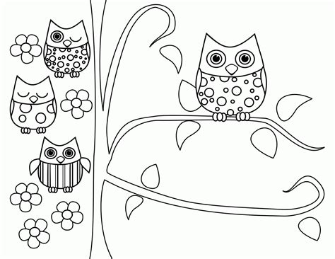 Coloring Pages Of Owl Babies - Coloring Home