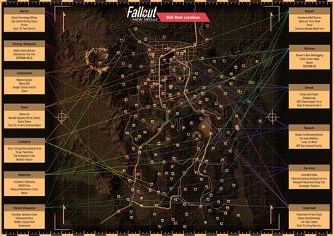 I made a map detailing the location of every skill book in the Mojave ...