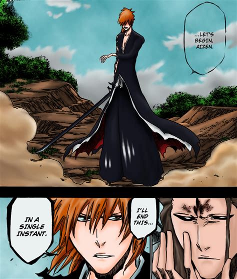 Ichigo vs Aizen by Djinnjo on DeviantArt