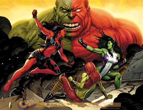 Red She-Hulk vs She-Hulk - Comic Art Community GALLERY OF COMIC ART