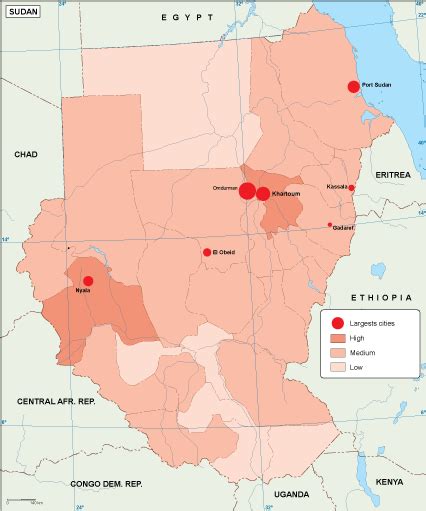 Sudan Population Map Eps Illustrator Map Vector Maps | sexiezpix Web Porn