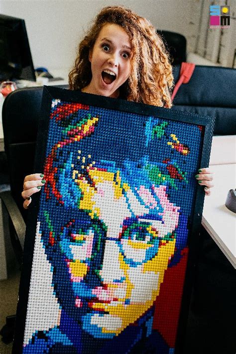 LEGO-like mosaic portraits for Wall Decor - Best DIY Project! | Lego diy crafts, Lego portrait ...