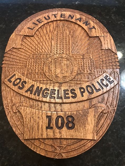 Los Angeles Police Dept Badge | Etsy