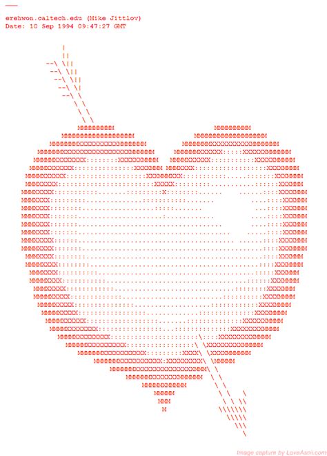 Cupid's heart | Ascii art, Ascii, Okcupid