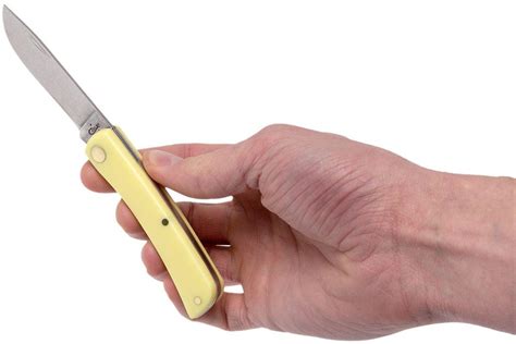 Case Sod Buster Jr. Yellow Synthetic, 80032, 3137 SS pocket knife | Advantageously shopping at ...