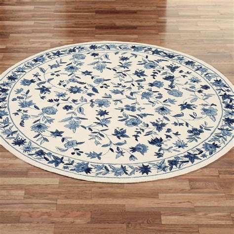 Bonnie Blue Round Rugs