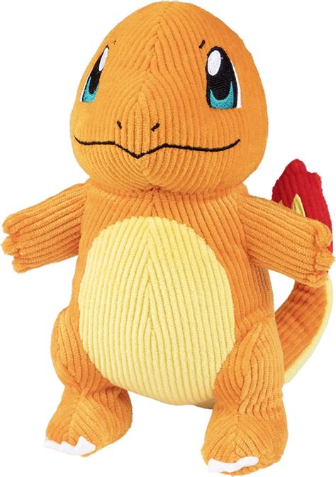 "Limited Edition Officially Licensed Pokemon 8"" Corduroy Charmander Plush Stuffed Animal Toy ...