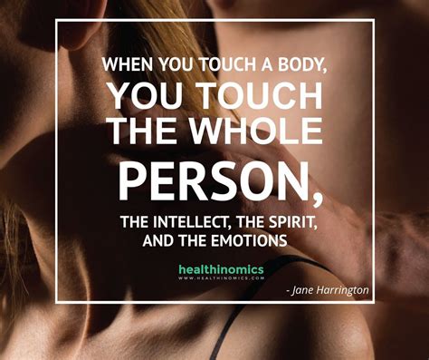 🍑 QUOTE 🍑 Touch is a very powerful thing! Never underestimate the power it. #wellnessquote Get ...