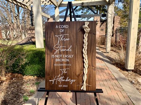 A Cord of Three Strands Wedding Sign Sisal Rope Cords Unity - Etsy