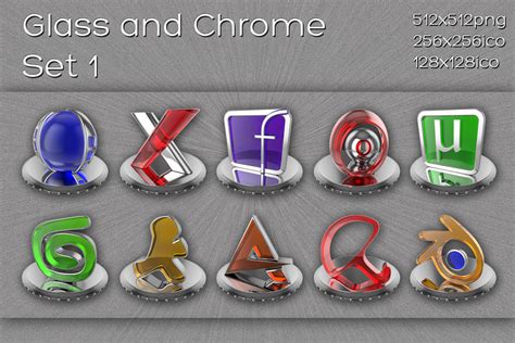 glass and chrome icons set 1 by xylomon on DeviantArt