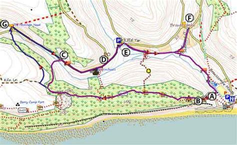 Branscombe Popular Circular Walks with free download of routes