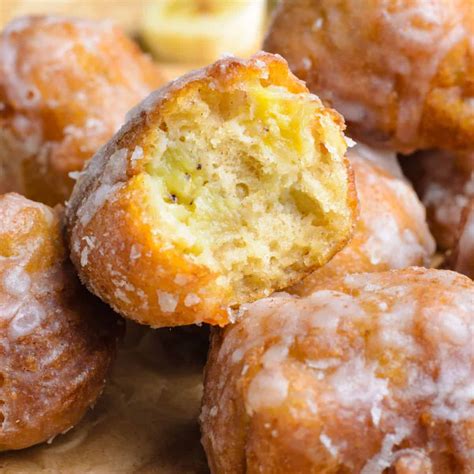 Glazed Banana Fritters ⋆ Real Housemoms