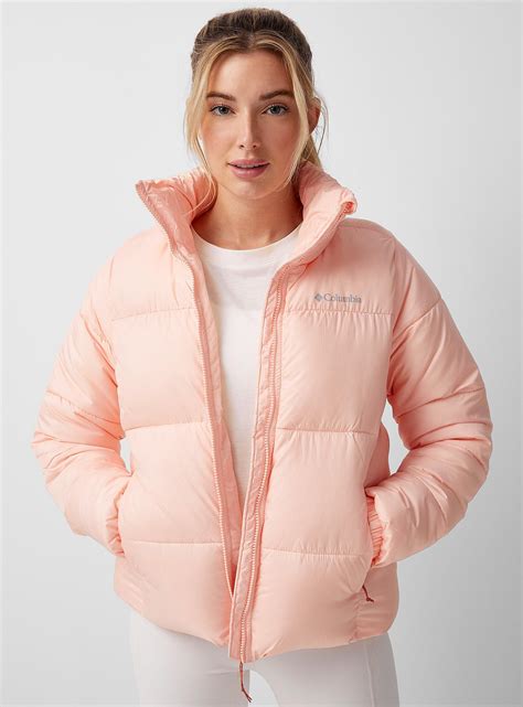 Columbia Puffect Puffer Coat Regular Fit in Pink | Lyst