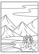 15 Mountains Coloring Pages 100% Free Printables sketch template