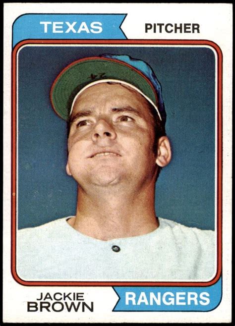 Texas Rangers Baseball History on Twitter: "5/29/74: Jackie Brown holds the Indians scoreless on ...