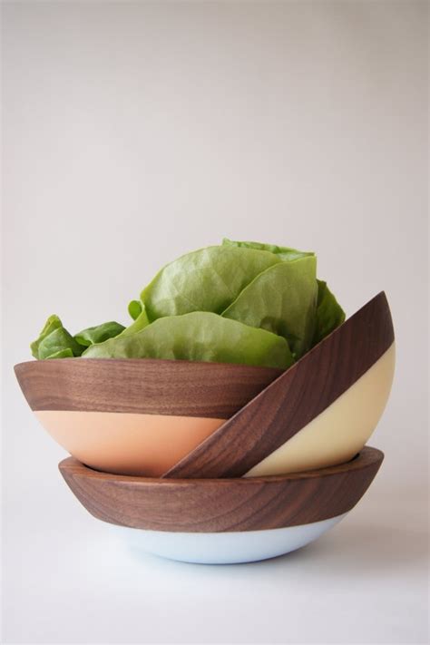 Wooden Salad Bowl Set of 3 | Wooden salad bowl, Salad bowls, Salad ...