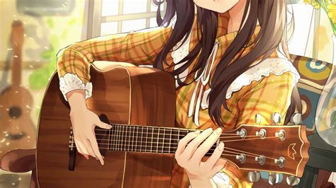 Anime Girl Guitar Wallpaper