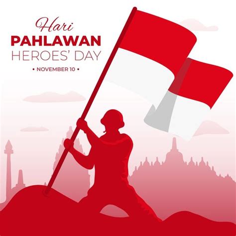 Ucapan Hari Pahlawan Nasional 2022 tanggal 10 November | Vector free ...