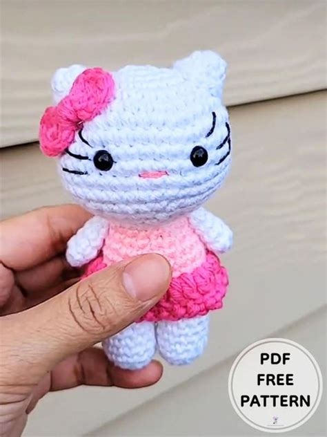 Hello Kitty Amigurumi Free Crochet PDF Pattern - 500+ PDF Passo a Passo ...