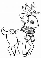 Free Printable Reindeer Coloring Pages  christmas coloring sketch template