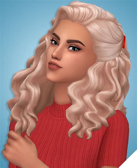 Curly Hair Recolors | Sims hair, Sims 4, Sims