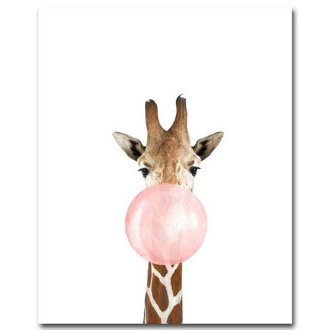 Bubble Gum Animals Canvas Print - Wall Art (Unframed) | Animal wall art, Animal canvas, Poster ...