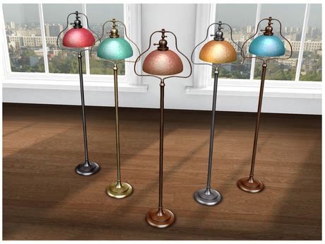 Second Life Marketplace - LISP - Art Nouveau Texture Change Floor Lamp
