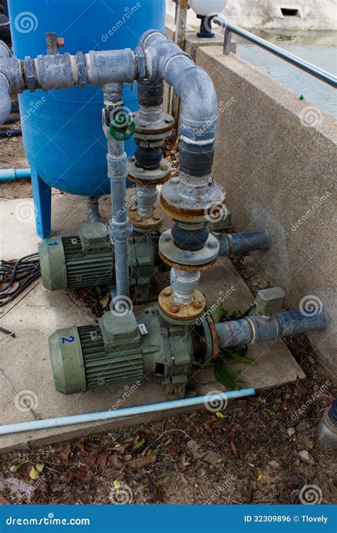 Motor pump water stock photo. Image of industrial, architecture - 32309896