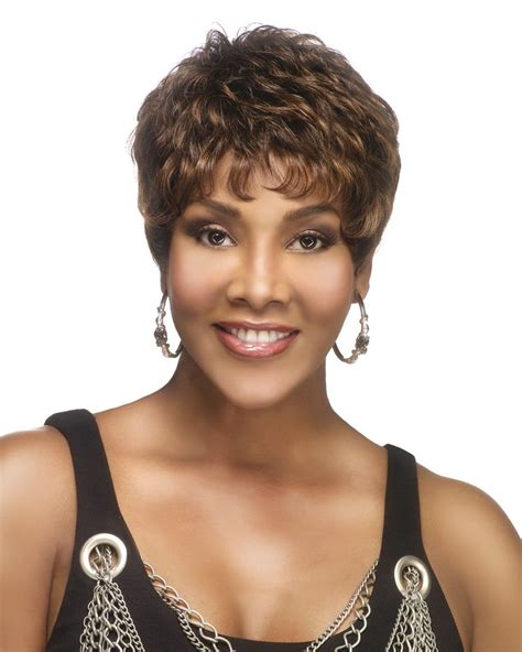 H-222 wig by Vivica A. Fox is an 8 inch layered short pixie style with ...