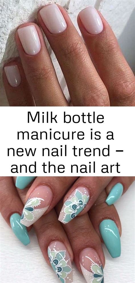 Milk bottle manicure is a new nail trend — and the nail art actually ...