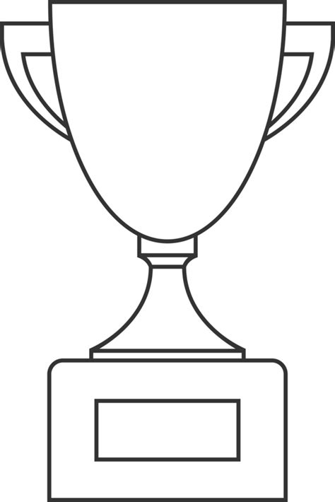 Line trophy cup clip art 22061247 PNG