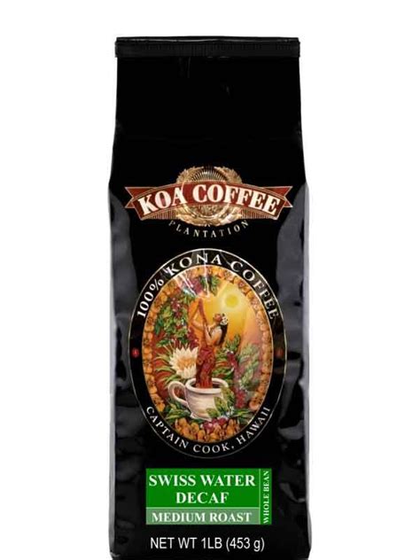 Decaffeinated Kona Coffee 1LB | Kona coffee, Medium roast coffee, Dark roast coffee