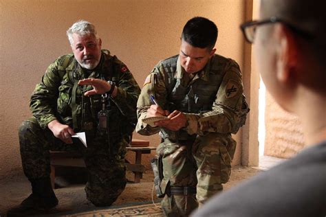 U.S. Army and Canadian Soldiers conduct an interview - PICRYL - Public ...