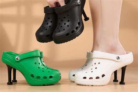 atmen Neigen Anbetung balenciaga crocs high heels Fass Zurückhaltung Zeiger