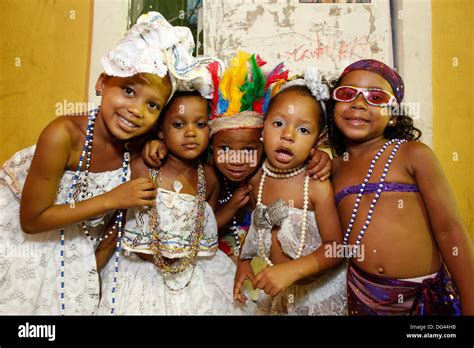 Children at Salvador carnival in Pelourinho, Bahia, Brazil, South Stock Photo: 61557031 - Alamy