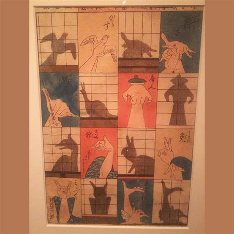 A Japanese shadow puppet guide from 1840