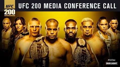 Video: UFC 200 media call Jones, Lesnar, Cormier and more