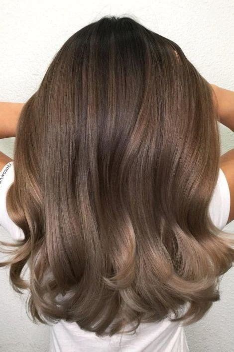 Beige Brown and Ice Gold Hair Color Ideas for Brunettes