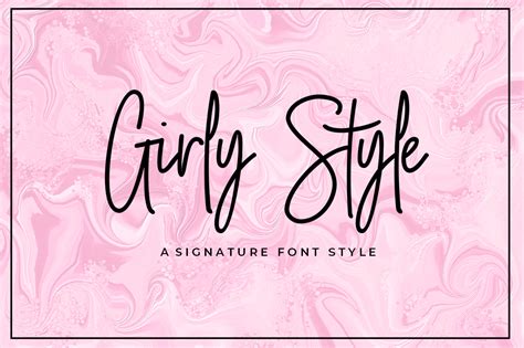 Girly Style Font by akrtype · Creative Fabrica