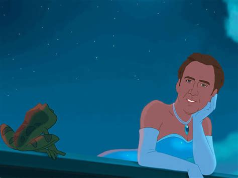 Nicholas Cage As Your Favorite Disney Princesses