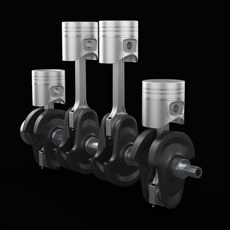 3d model crankshaft animation