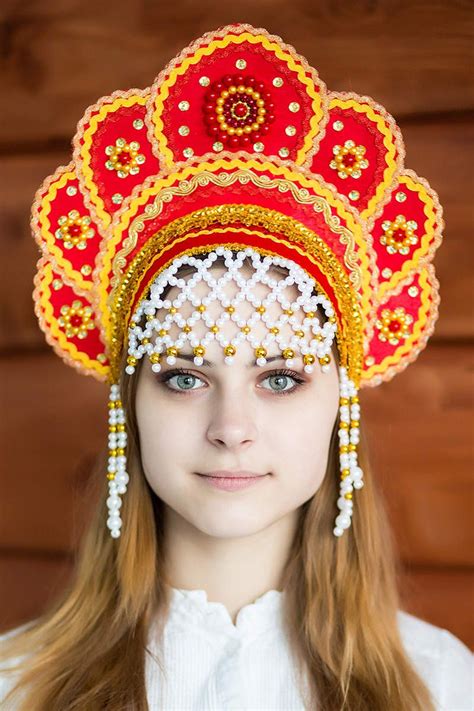 Russian kokoshnik or folk headdresses and a few from neighboring countries esp those that were ...