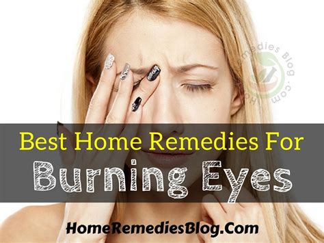 15 Best Home Remedies For Burning Eyes and Dryness - Home Remedies Blog