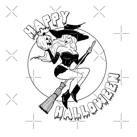 "Pin Up Witch Halloween" by Egan316 | Redbubble