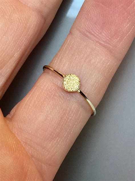 BIG SALE Gold Pinky Ring 14k/10k Gold Ladies Dainty Ring - Etsy