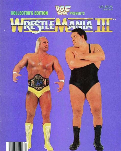 WWF WrestleMania III Hulk Hogan Vs Andre The Giant Photograph by Michael Stout