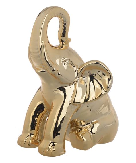 Take a look at this Gold Elephant Figurine today! | Elephant figurines ...